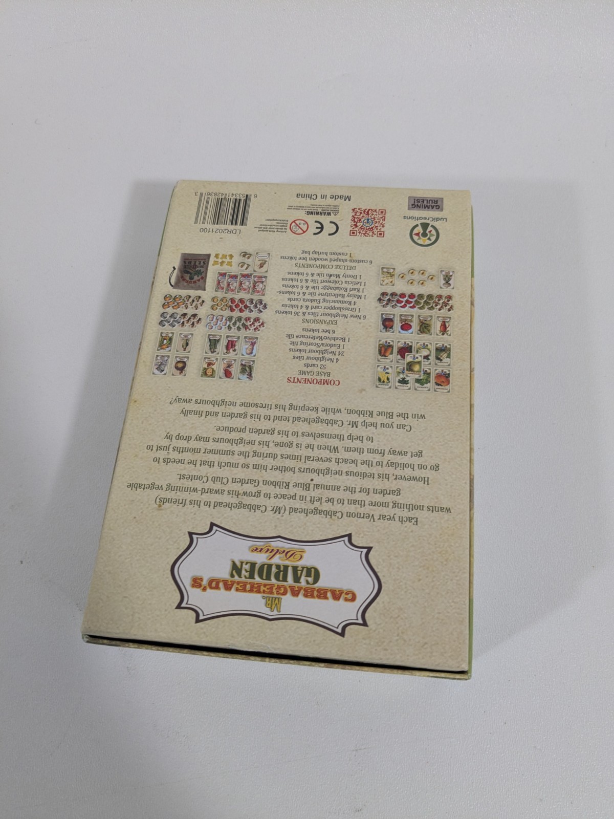 LudiCreations Mr. Cabbagehead’s Garden Board Game Solo Solitaire Cozy Game
