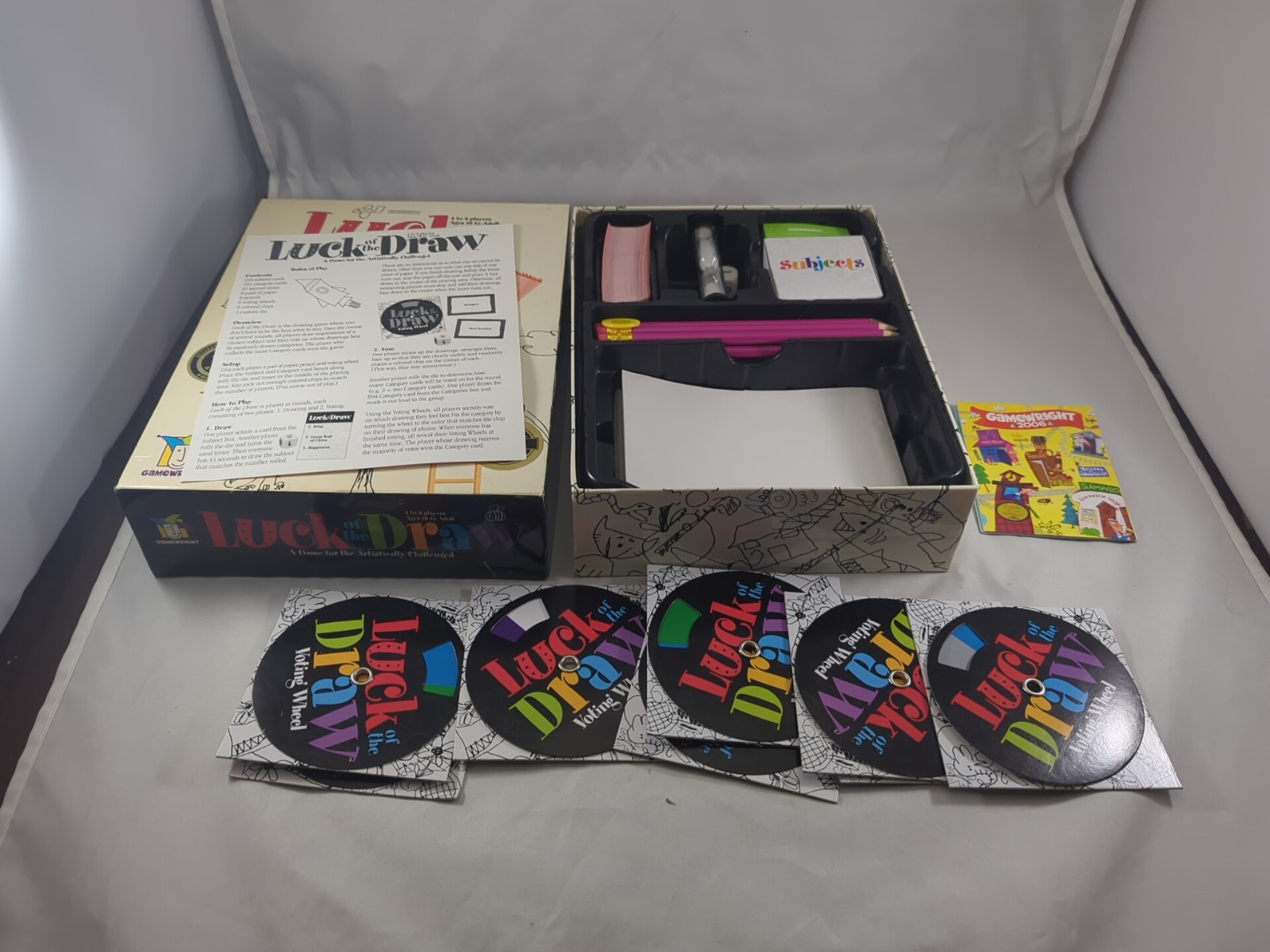 Luck Of The Draw Drawing Card Game for Artistically Challenged 2005 Complete
