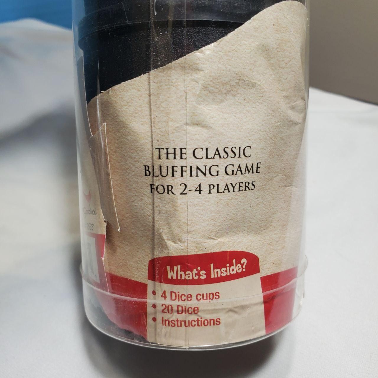 Cardinal Liars Dice The Classic Bluffing Game 2-4 Players Ages 6+