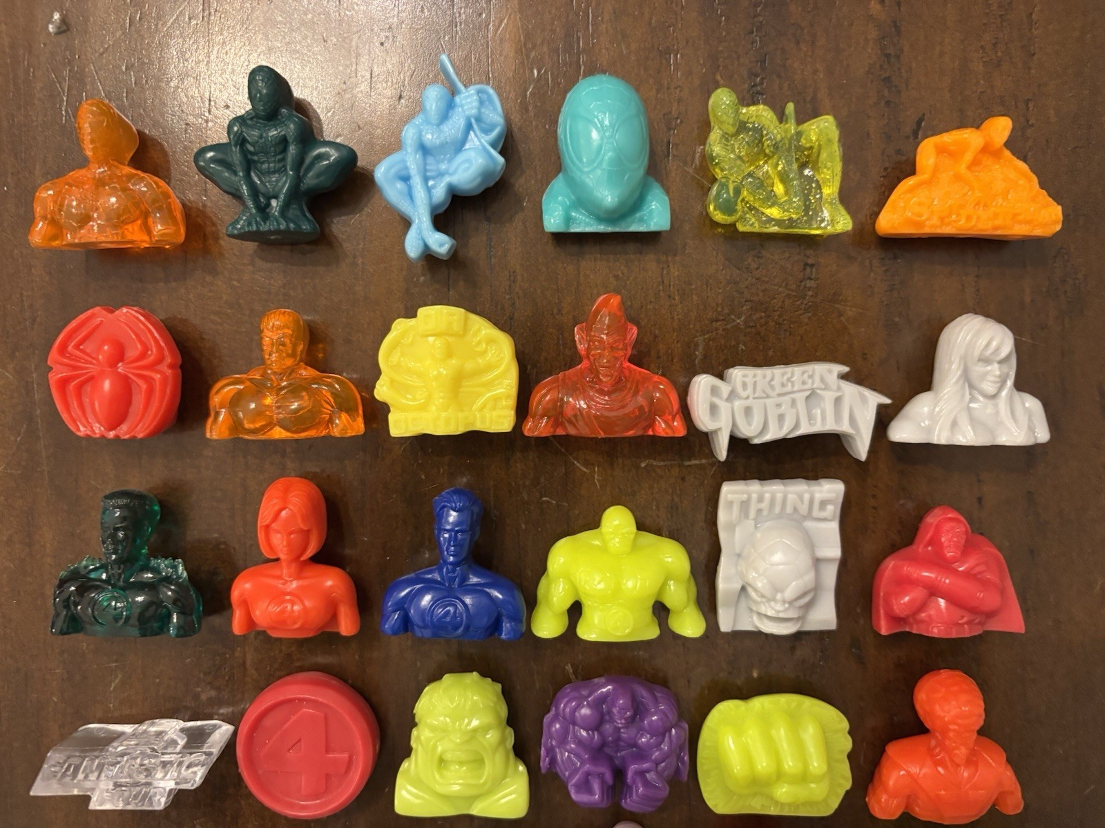 100% Complete SET Gogos Crazy Bones MARVEL HEROES Spiderman Hulk X Men Figures