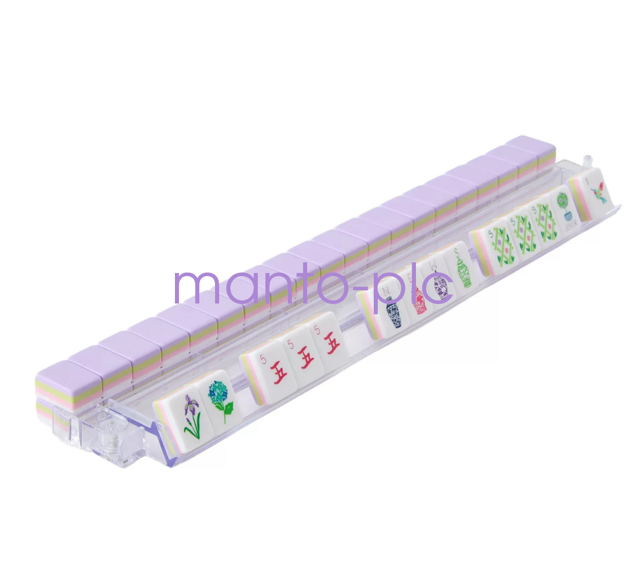 American Mahjong Game Set Light purple 160 Lavender Layered 284)
