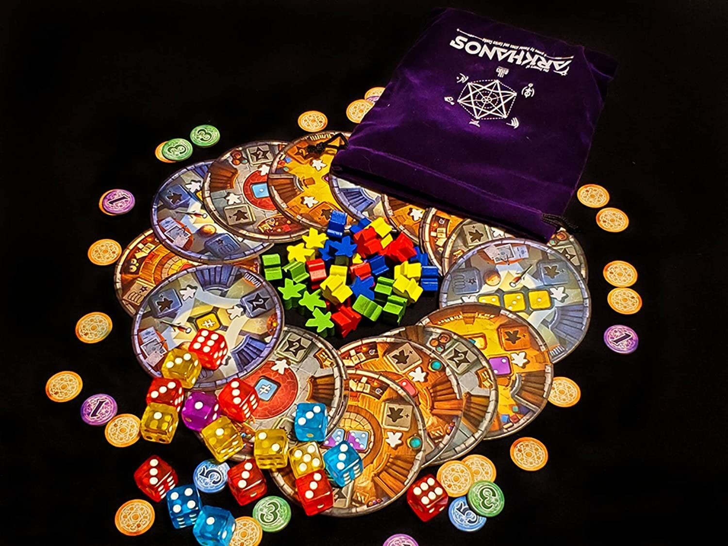 New! The Towers of Arkhanos Board Game IDW Games Wizard Dice Build Harry Potter