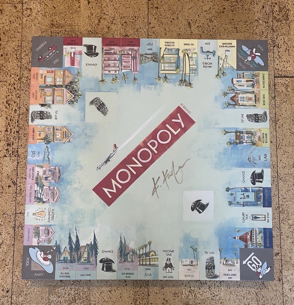 WS Game Company Monopoly California Dreaming Second Edition Kathleen Keifer RARE
