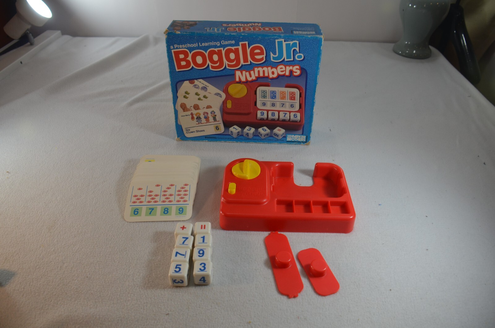 Boggle Jr. Numbers Parker Brothers Ages 3-6 1-2 Players Complete