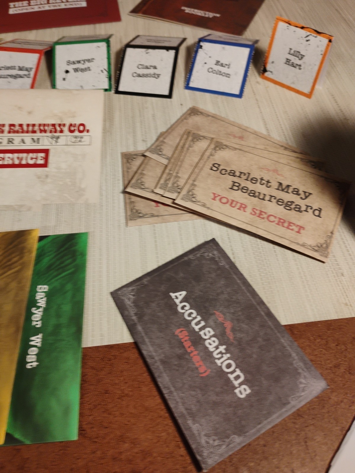 Last Chance Saloon Murder Mystery Game Missing One Envelope