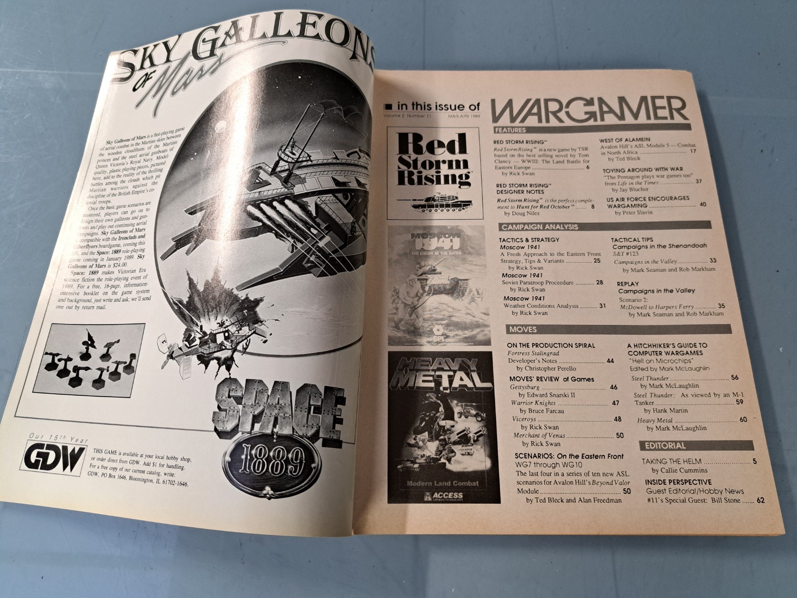 Wargamer Magazine Volume 2, #11 March-April 1989 Red Storm Rising