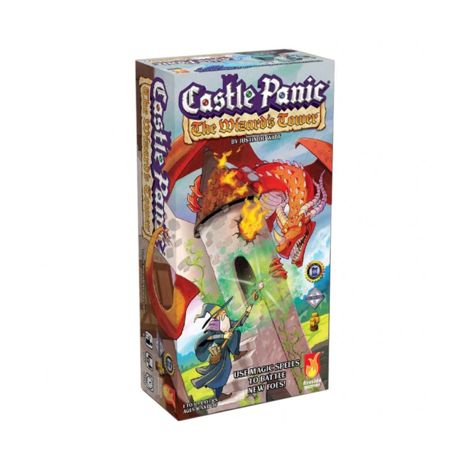 Fireside Board Game Castle Panic – The Wizard’s Tower Expansion Box SW (New)