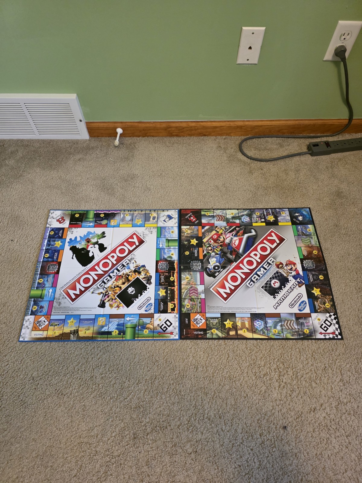 Hasbro Monopoly Gamer Mario, Mario Kart, Sonic, Overwatch Loose Complete