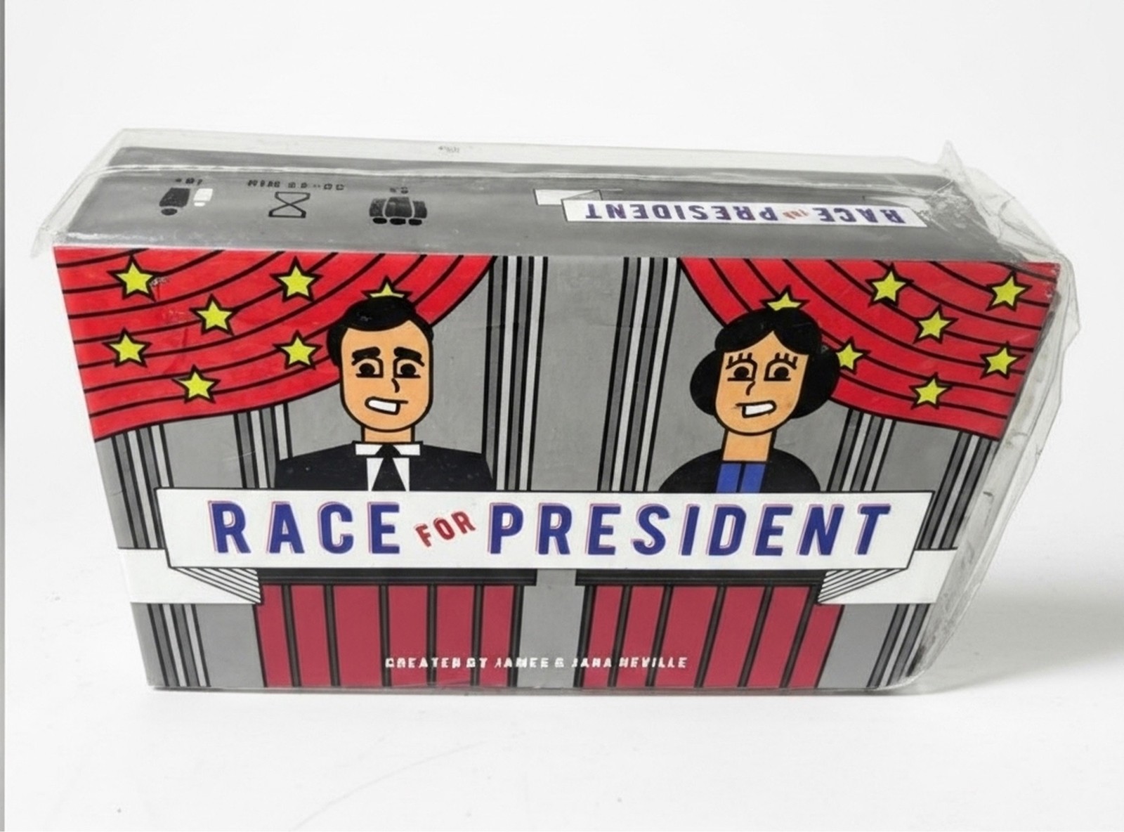 Race for President Board Game Educational Political Trivia James & Jana Neville