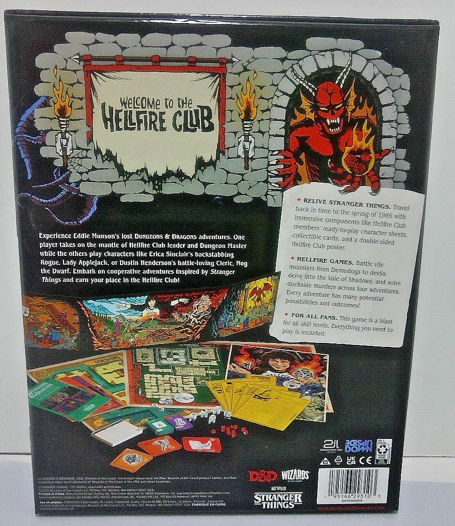 Dungeons & Dragons Stranger Things: Welcome to the Hellfire Club Adventure Game
