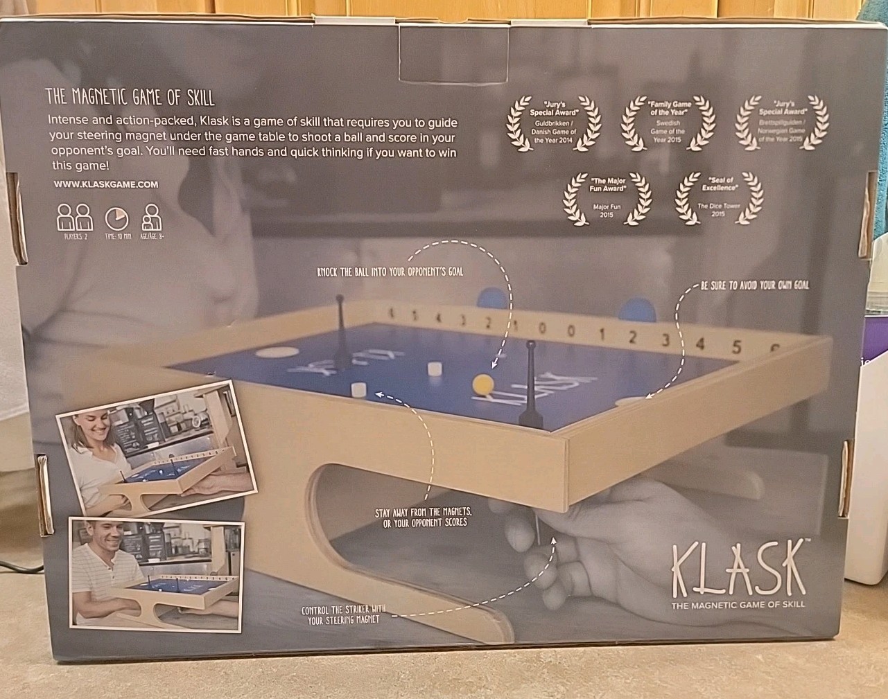 NEW Klask: The Magnetic Game of Skill from Buffalo Games NIB