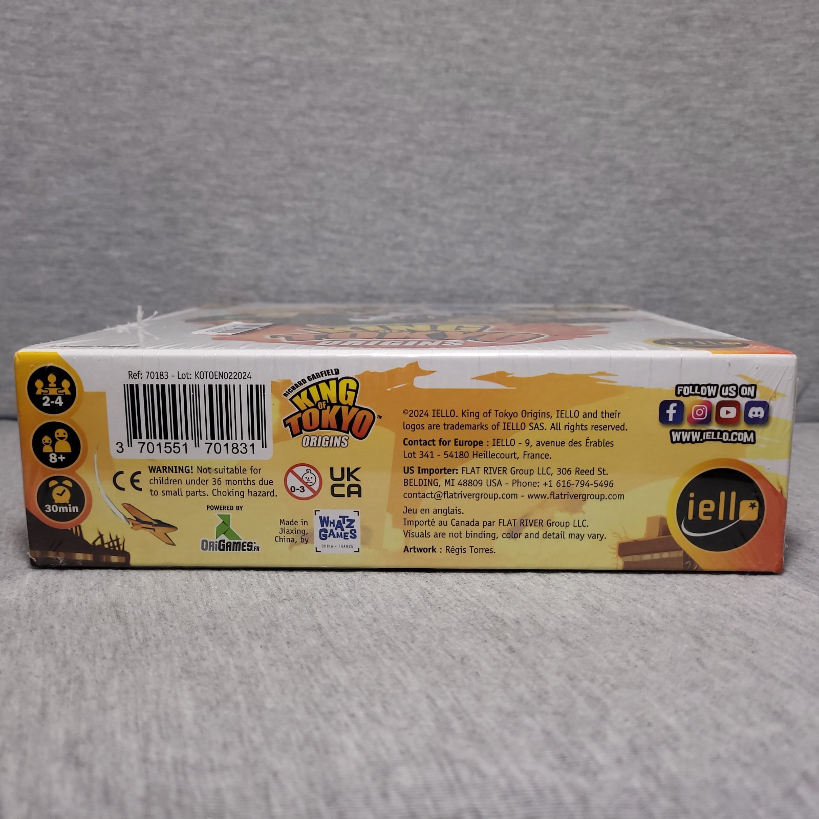 Iello: King of Tokyo Origins Board Game – New, Sealed By Richard Garfield