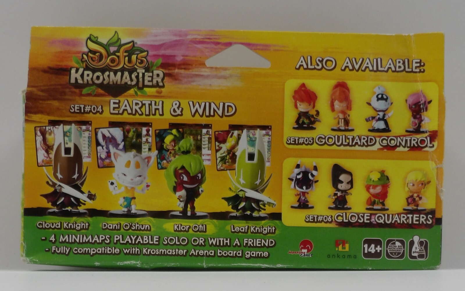 Dofus Krosmaster Set #04 Earth & Wind COMPLETE IN BOX 4x miniatures