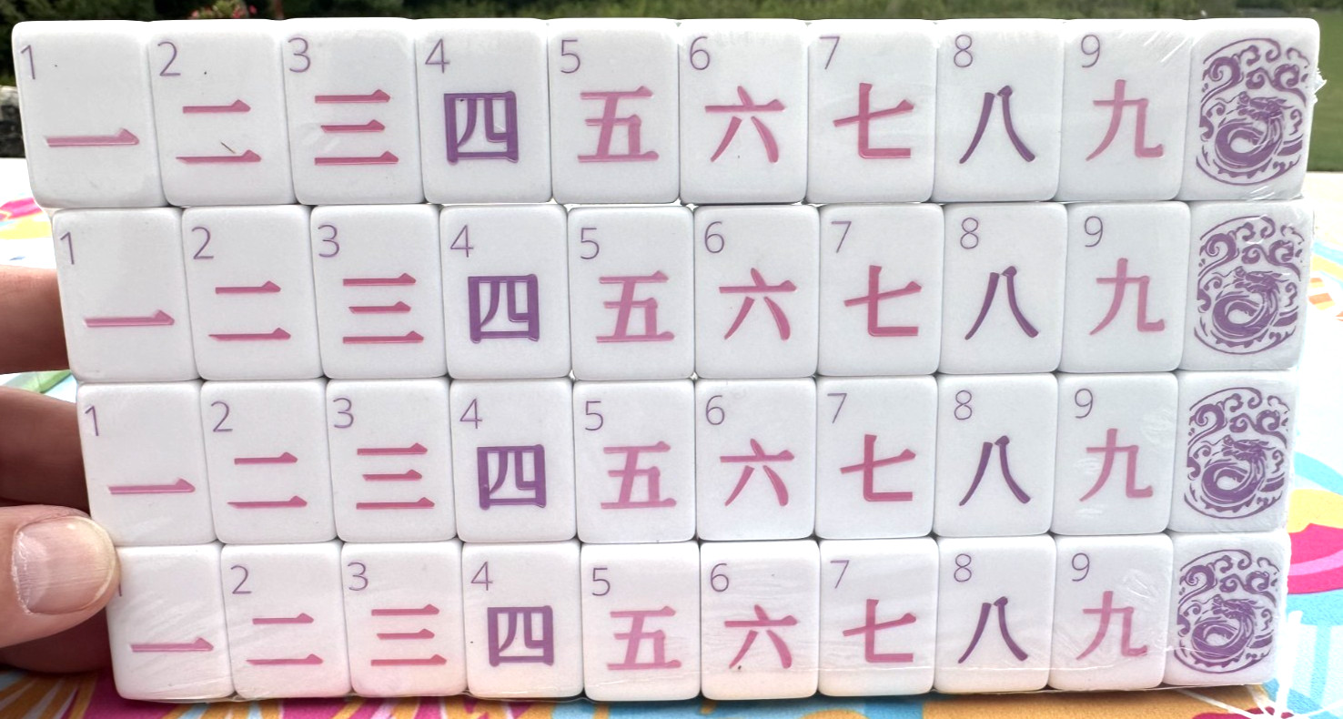 LIM0NCELLO 4 Layer Acrylic Mahjong Tiles Full American Set 160 Tiles US SELLER!