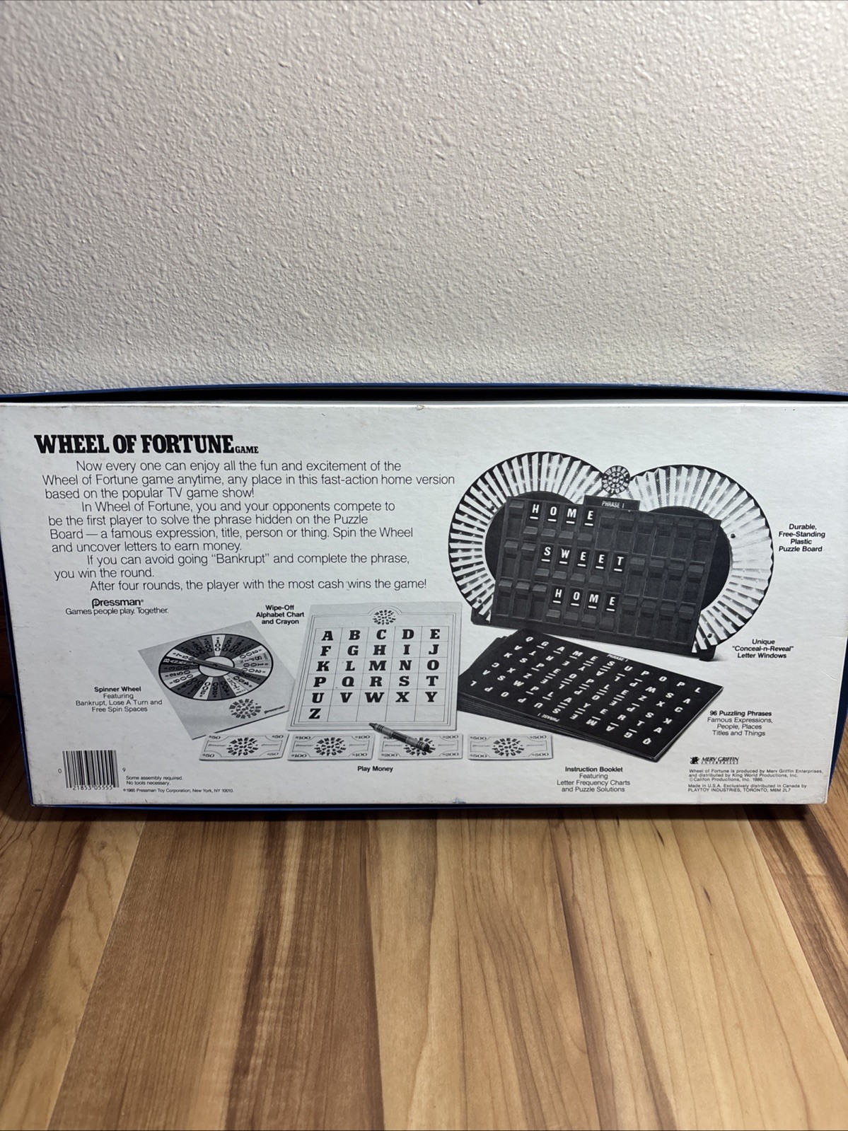 Wheel Of Fortune Game 2nd Edition Pressman 1985 Complete -1016SH