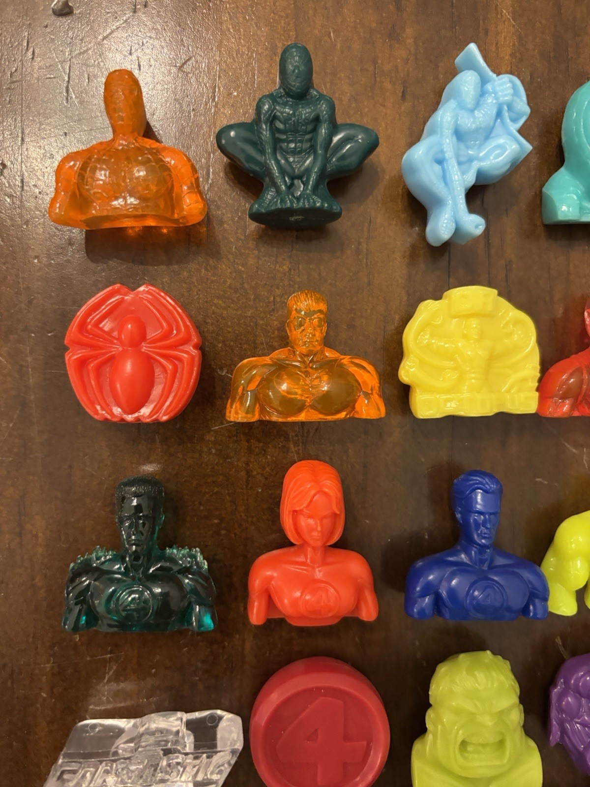 100% Complete SET Gogos Crazy Bones MARVEL HEROES Spiderman Hulk X Men Figures