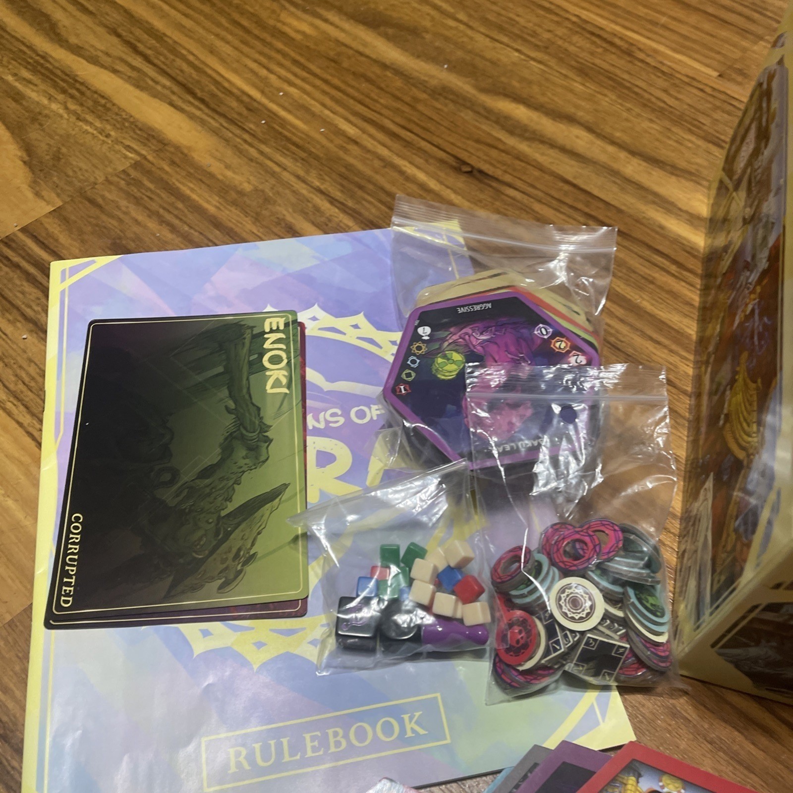 Champions of Hara- Chaos Of Hara- Ame Corrupted Afflicition Board Game Lot
