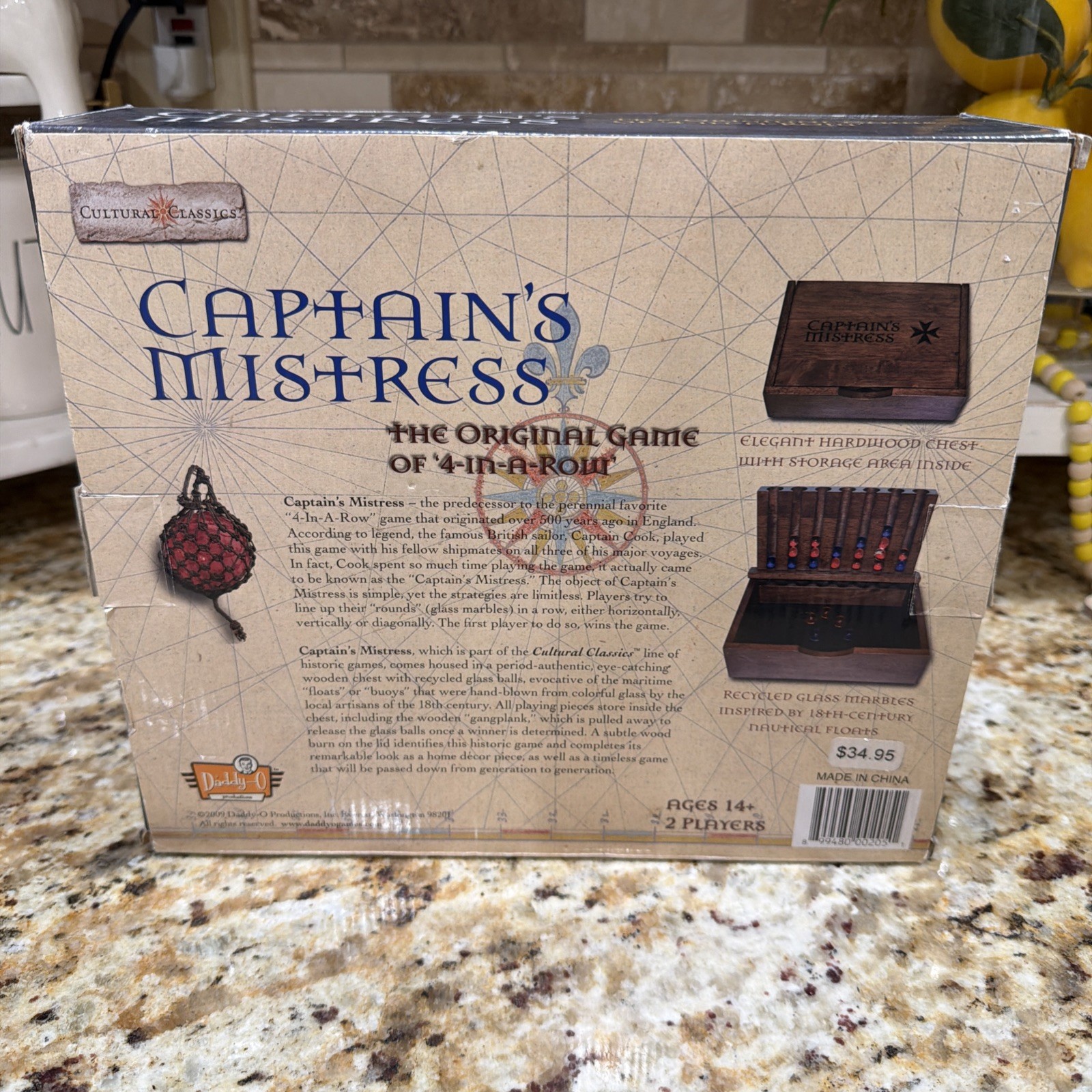 CAPTAIN’S MISTRESS WOOD ORIGINAL 4 IN A ROW GAME CULTURAL CLASSICS PLEASE READ