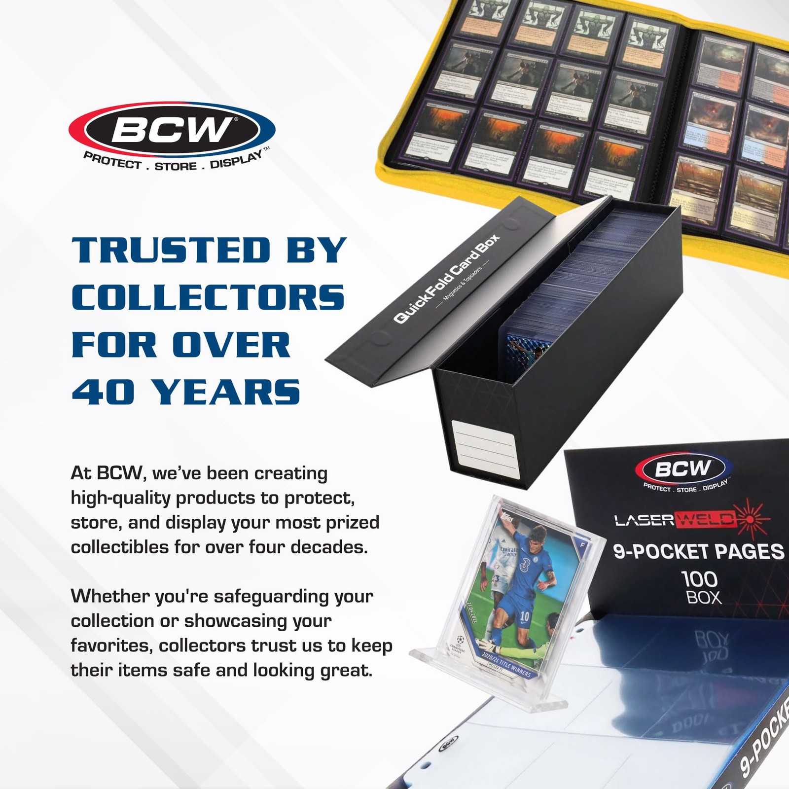 BCW Top Loader Binder | 9-Pocket LX Album | Black 3×4 inches,
