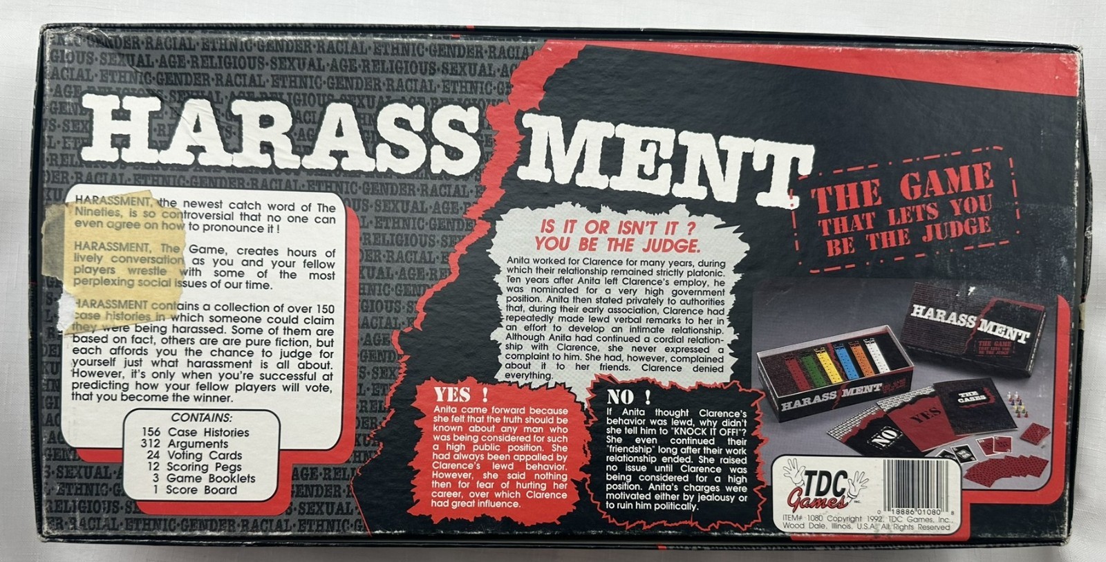 1992 Harassment Game by TDC Games Complete in Great Condition FREE SHIPPING