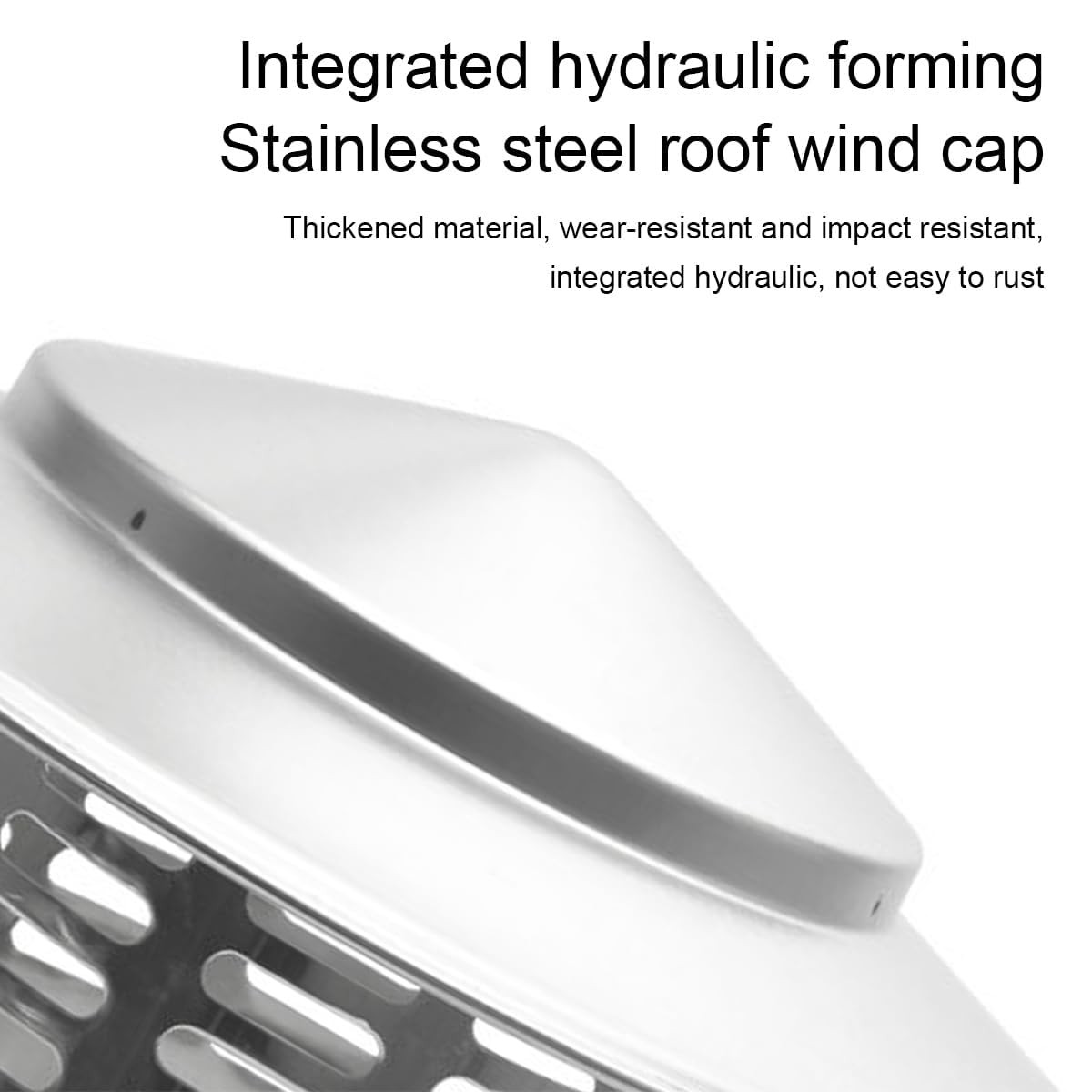 SOEKAVIA 8″ Round Chimney Caps, Tapered Top Cap with 200mm, Silver