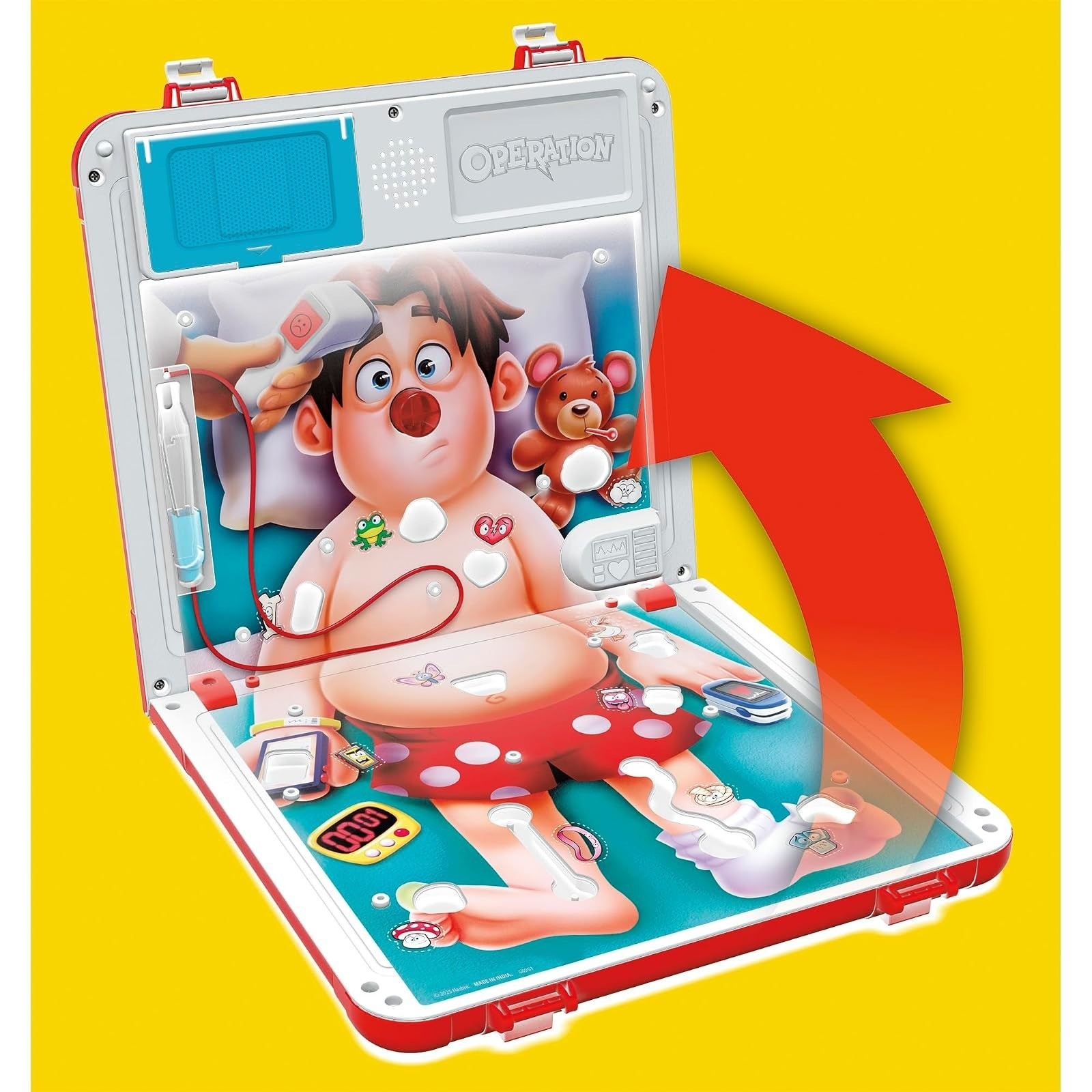 Operation Electronic Board Game with Carrying Case | Ages 6+ | 1+ Players