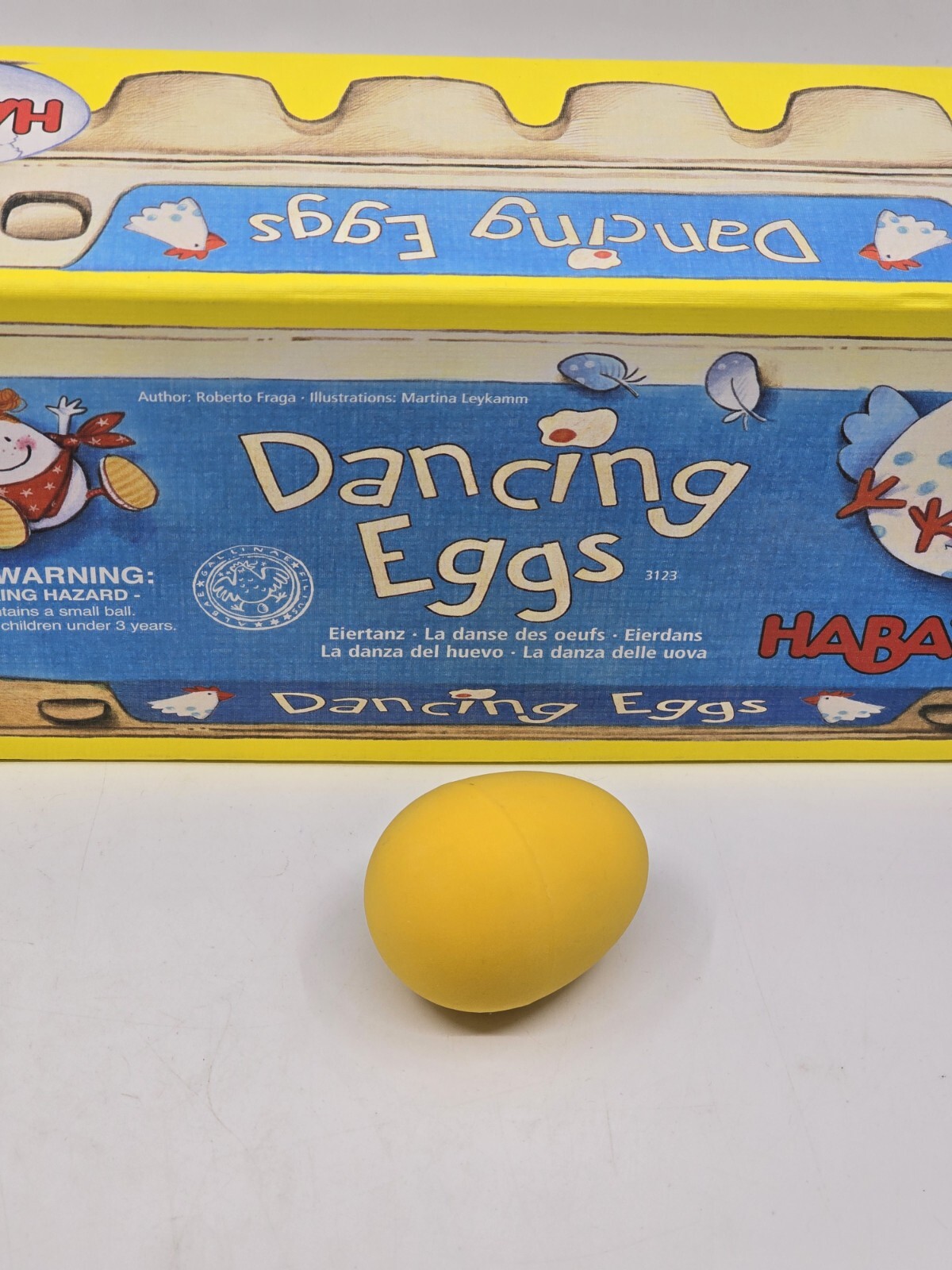 Haba Dancing Eggs Game Replacement Rubber Yellow Egg – Multiple Available