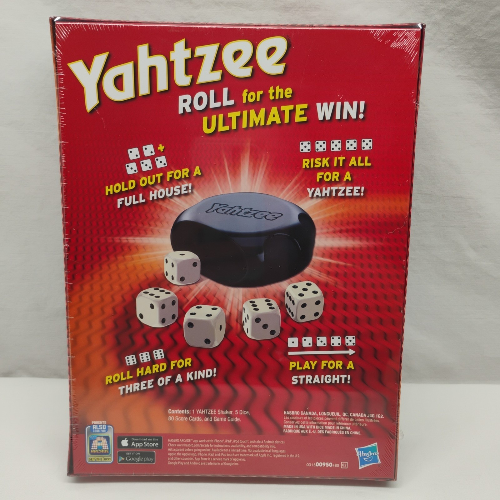 NIB Yahtzee Hasbro Dice Game Brand New Sealed Family