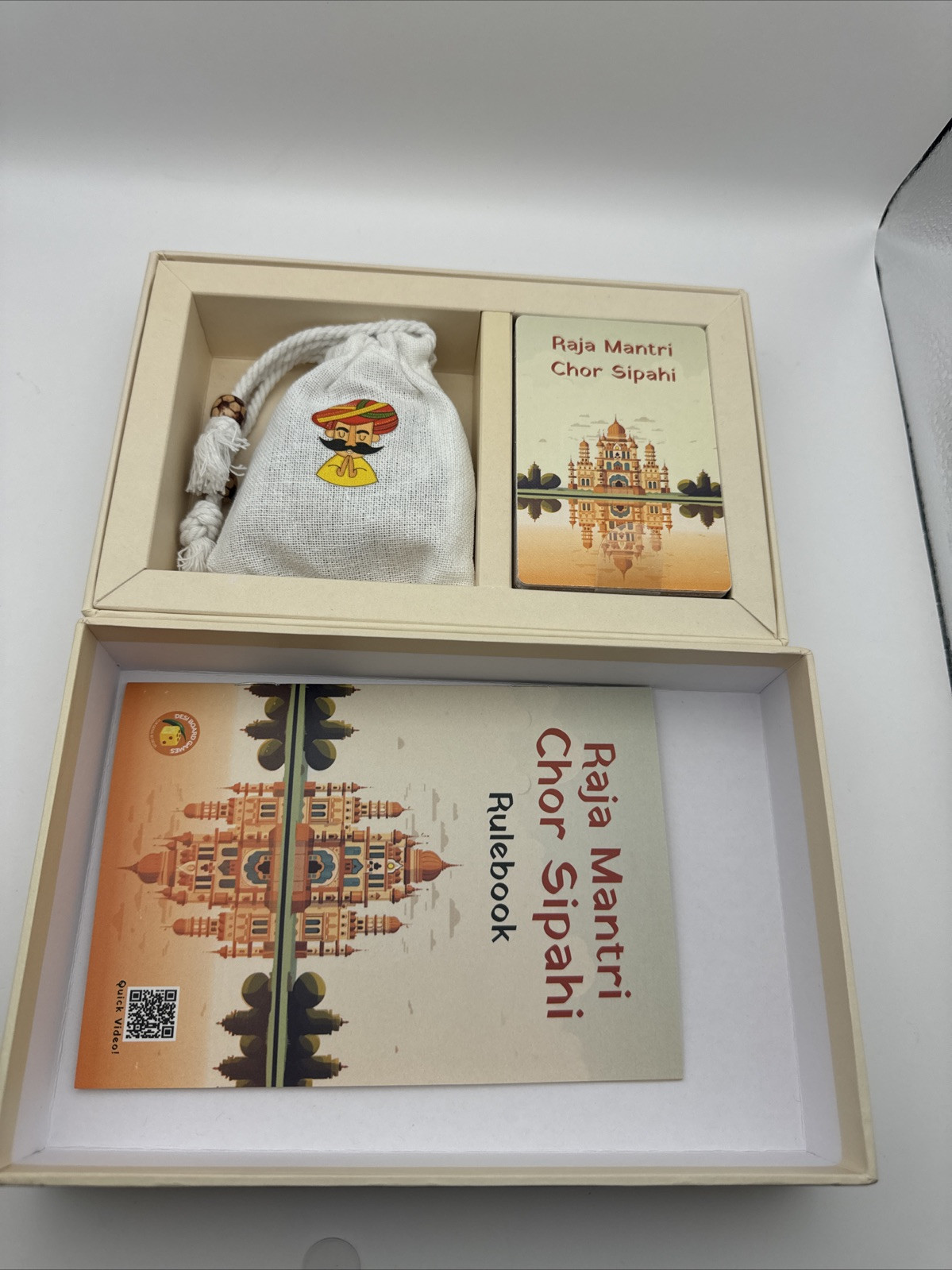Raja Mantri Chor Sipahi Board Game for Adults | Light Strategy | Bluffing