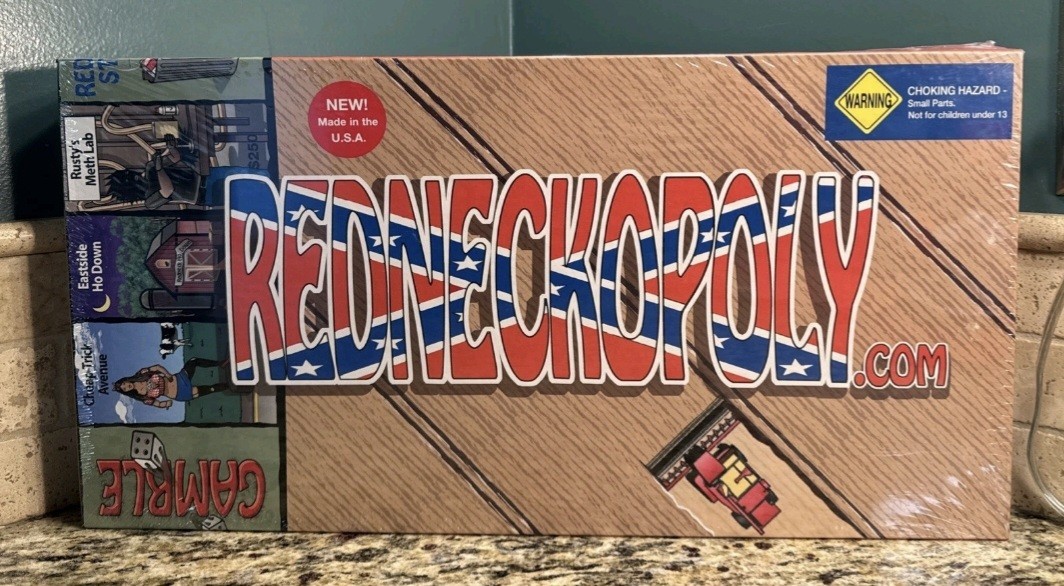 NEW FACTORY SEALED Redn*+%opoly Board Game Made In USA 2004