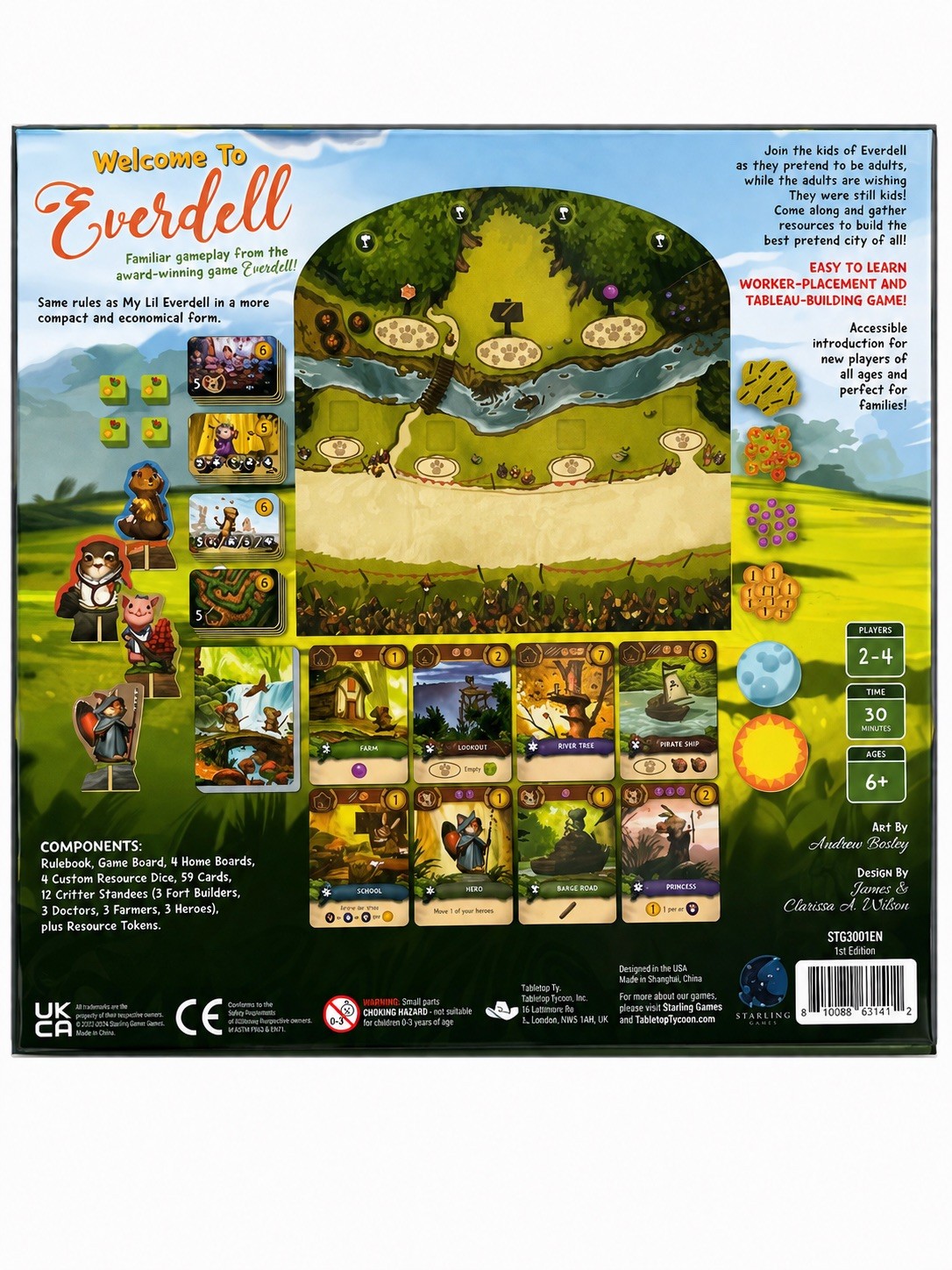 Sterling Games Welcome To Everdell My Lil’ Family Board Game Ages 6 + New Sealed