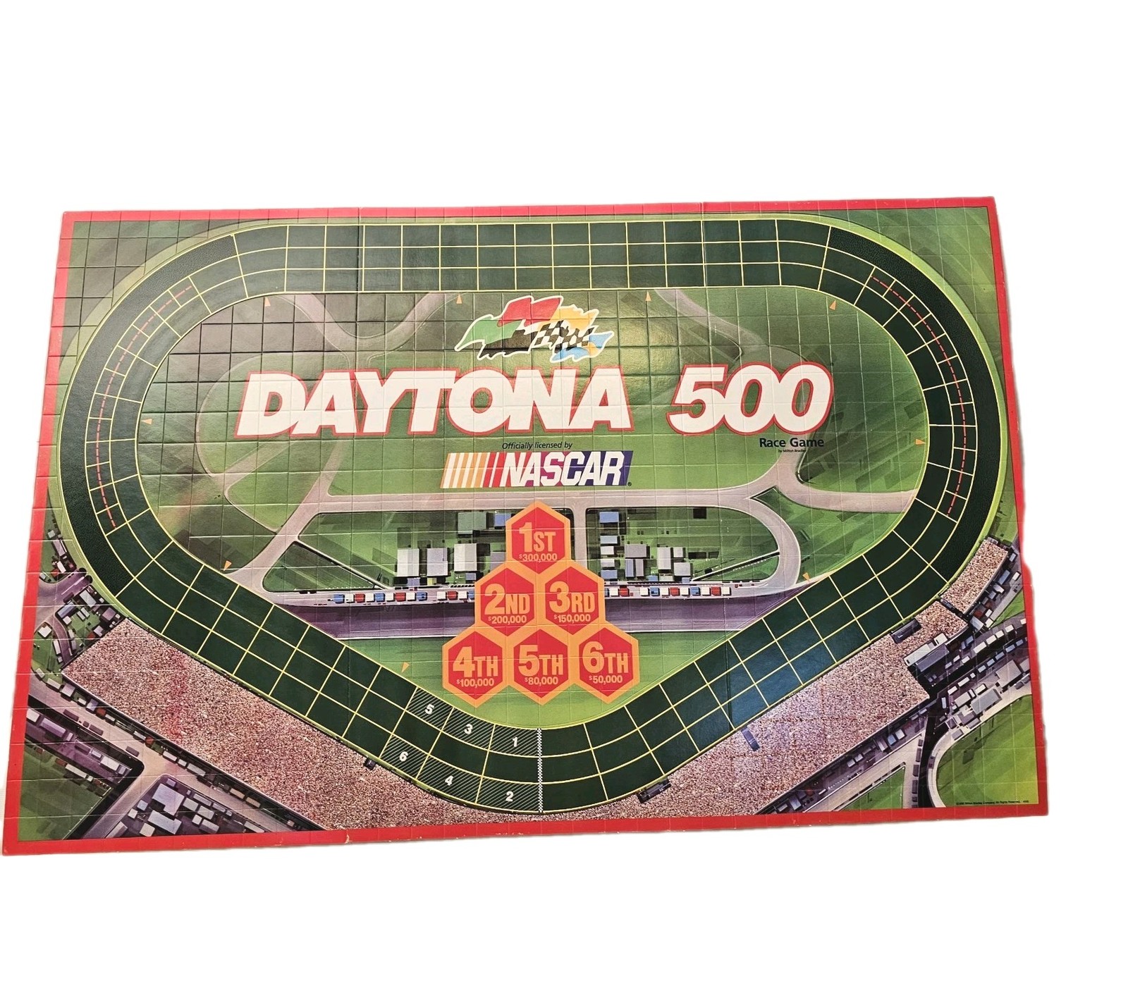 Nascar Daytona 500 Racing Board Game By: Milton Bradley – COMPLETE Game