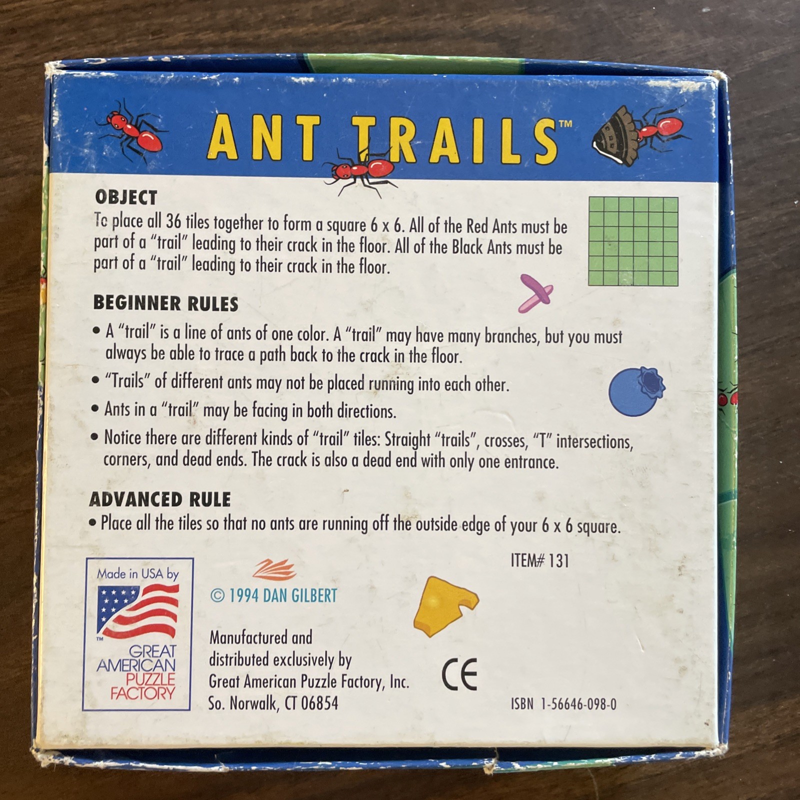 ANT TRAILS And CAT TAILS: 2 Games/ Puzzles For Ages 8 To Adult By Dan Gilbert
