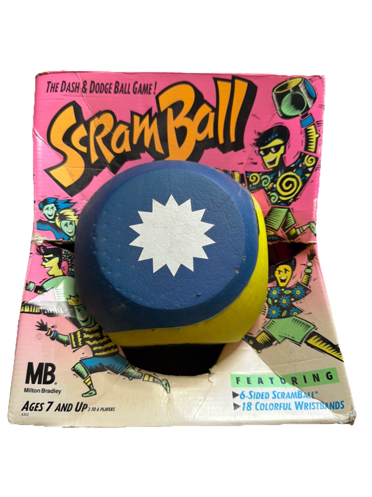 Milton Bradley Scramball 1999 Dodgeball Game Vintage