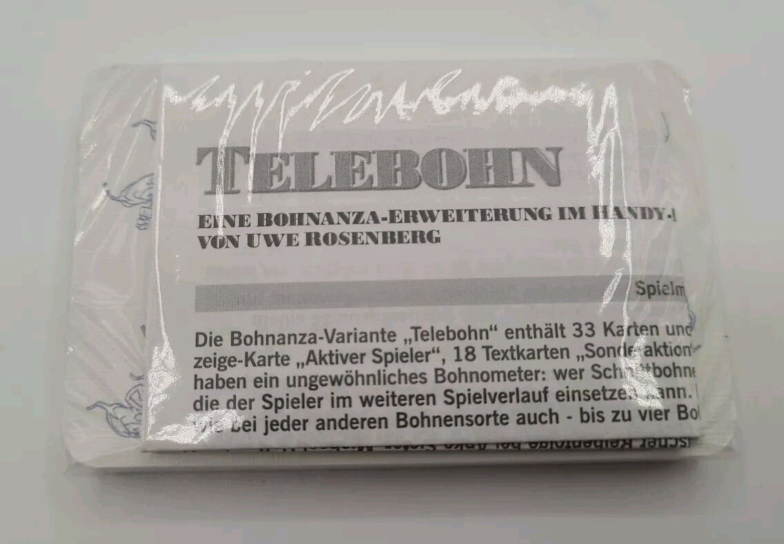 Telebohn expansion for Bohnanza – NIS – Only 5000 made – German/Deutsch