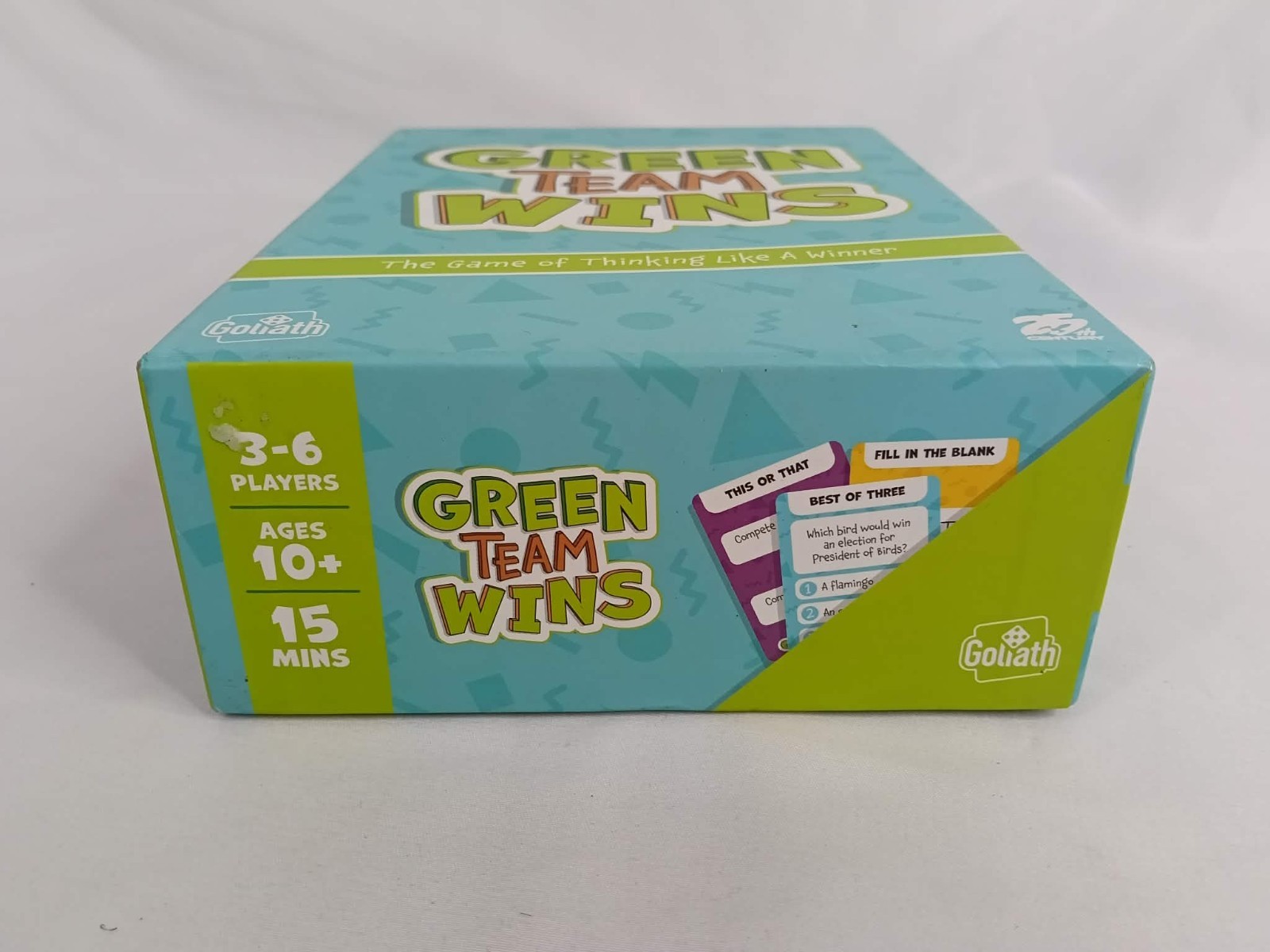 Green Team Wins The Game of Thinking Like A Winner Board Game 3-6 Players Party