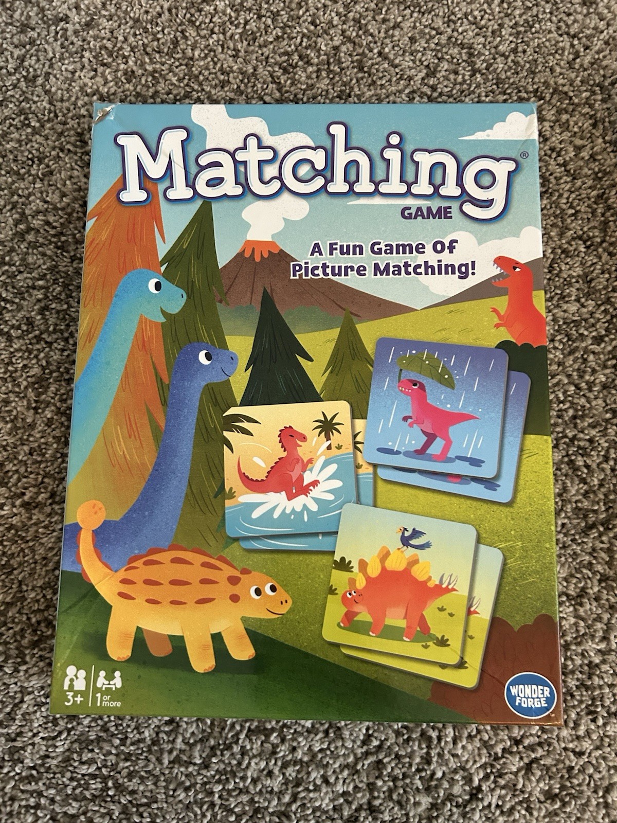 Wonder Forge Matching Memory Game, Animals Picture Matching, 1+ Player, Ages 3+