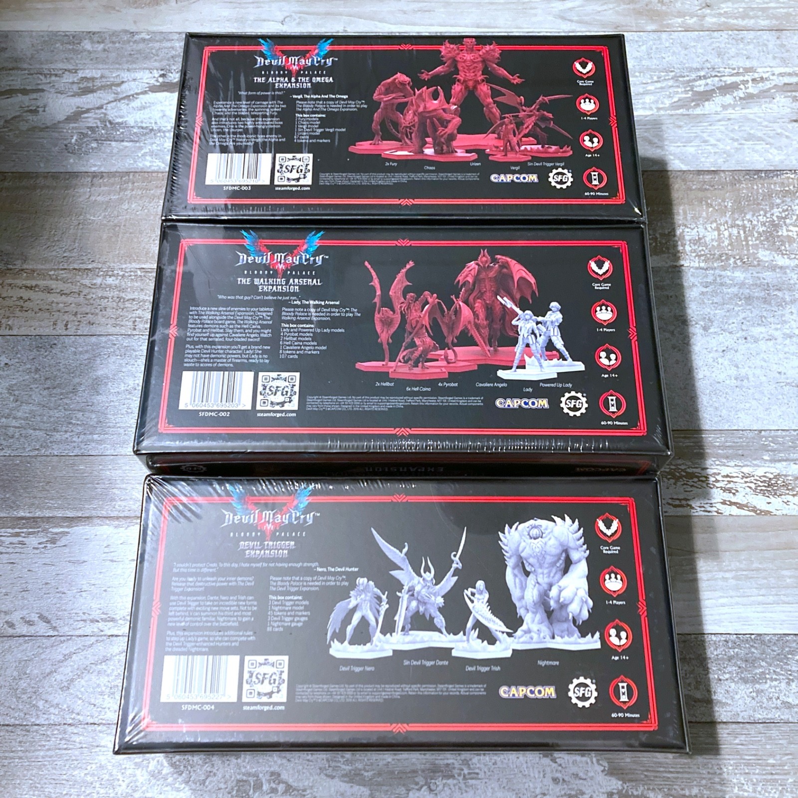 Devil May Cry V Bloody Palace DMC Tabletop Board Game Expansion Lot of 3 Capcom