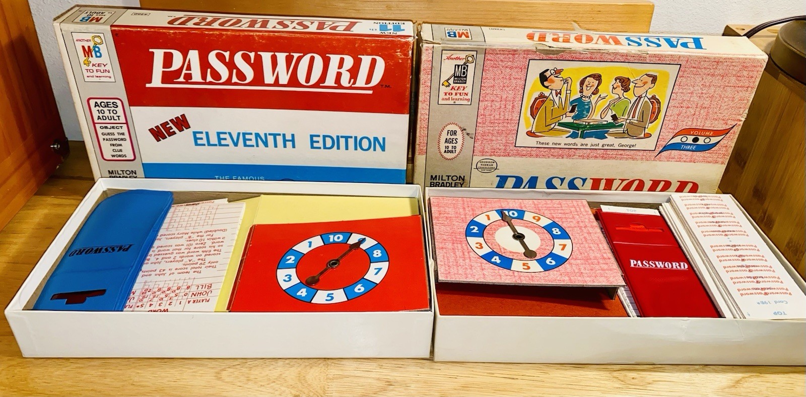 Vintage Password TV Game Lot Milton Bradley 1963 1973 Complete