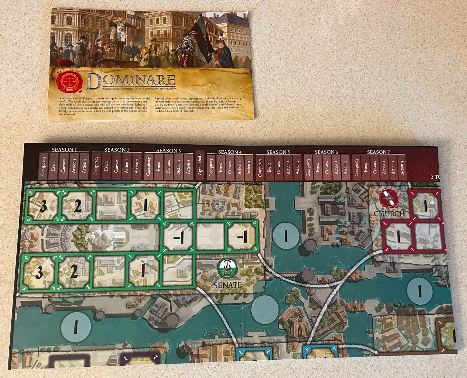 DOMINARE Tempest Board Game (2012 Alderac Games)