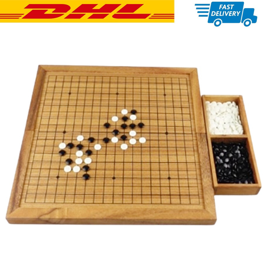 12″ Go Game Wooden Chinese Board Game Complete Set Included Stones, Boxes DHL