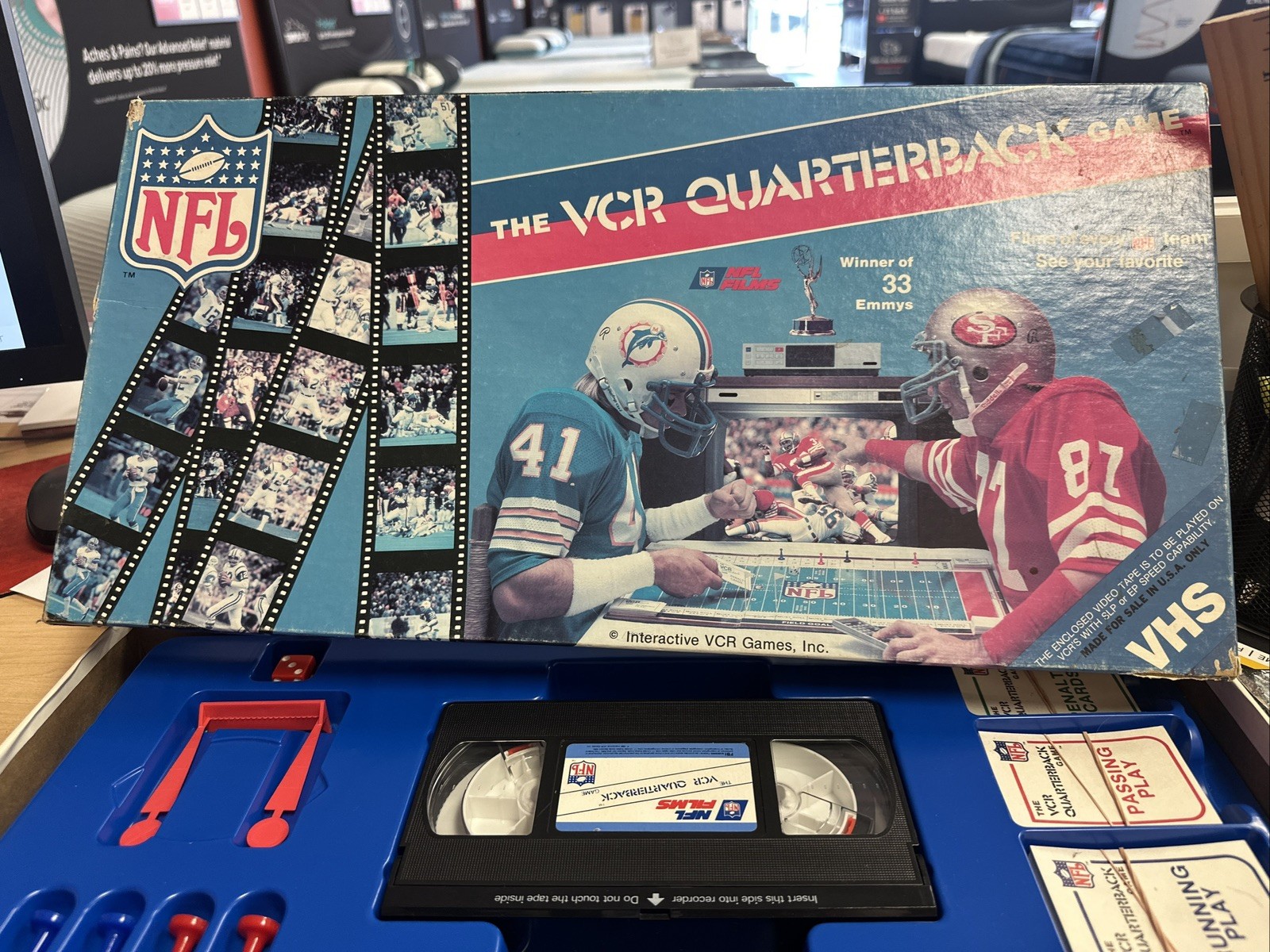 NFL Films The VCR Quarterback Game (RS3) Football Dolphins 49ers 1986 Sealed!!!