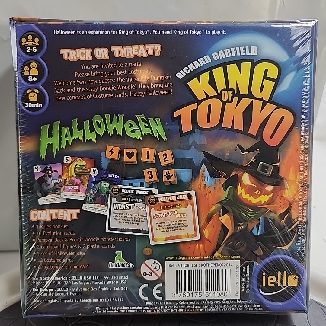 King of Tokyo Halloween Collector Pack 1 IELLO First Edition – NEW
