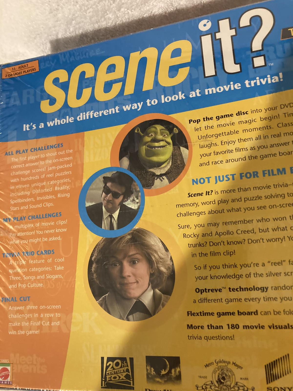 Scene It? The DVD Movie Trivia Board Game Sealed 2003 Age 13-Adult *READ