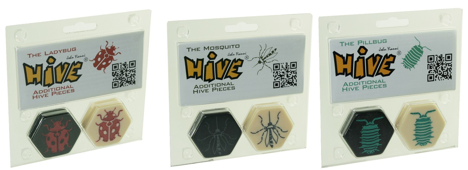 Hive 3 Expansion Set Ladybug Mosquito Pillbug Tile Game The Adds 6 Pieces Gen 42