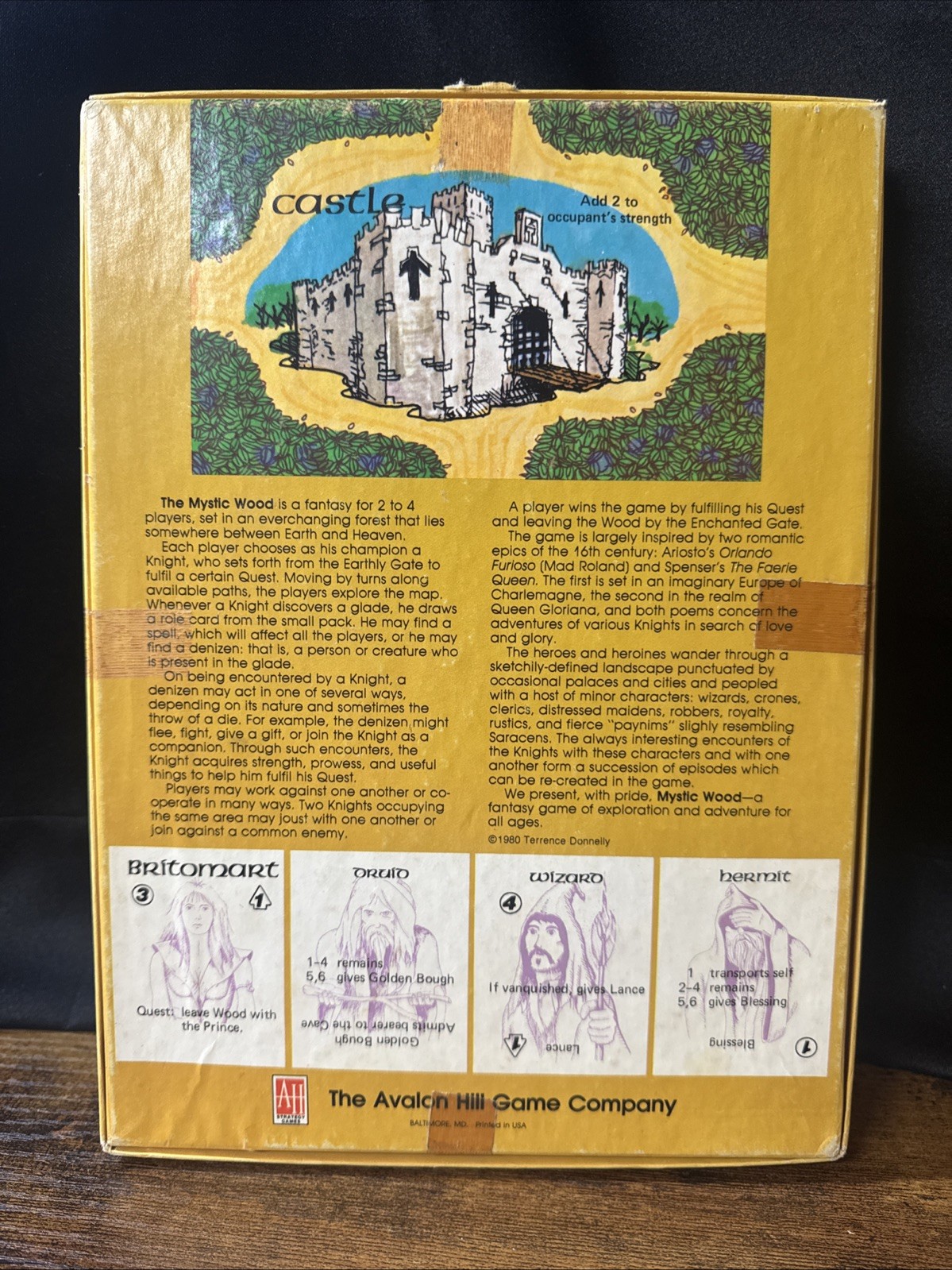 The Mystic Wood – Avalon Hill – Good Condition