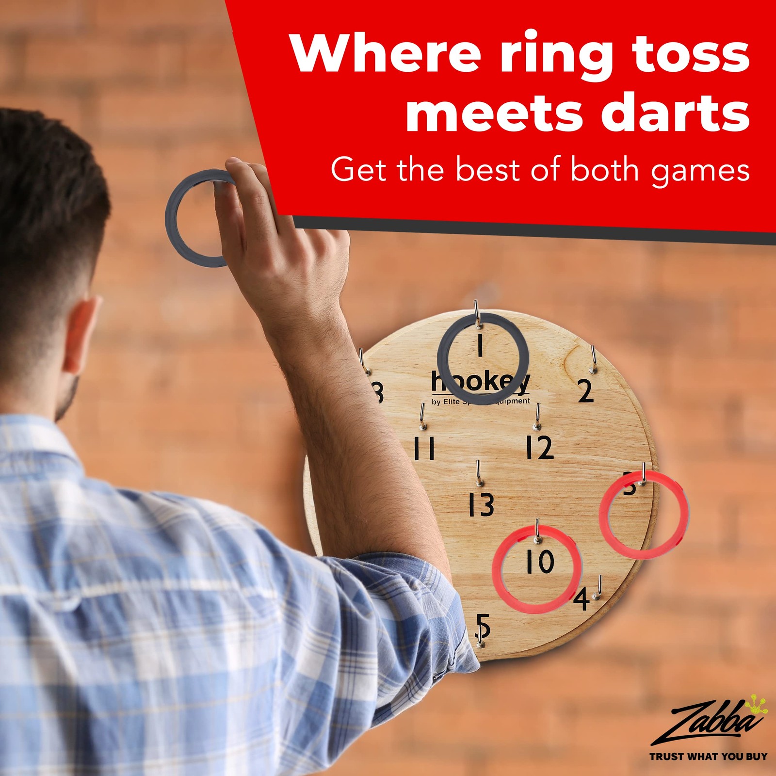 Elite Sportz Ring Toss Games for Adults & Kids – Wall Games for Indoor & Outdoor
