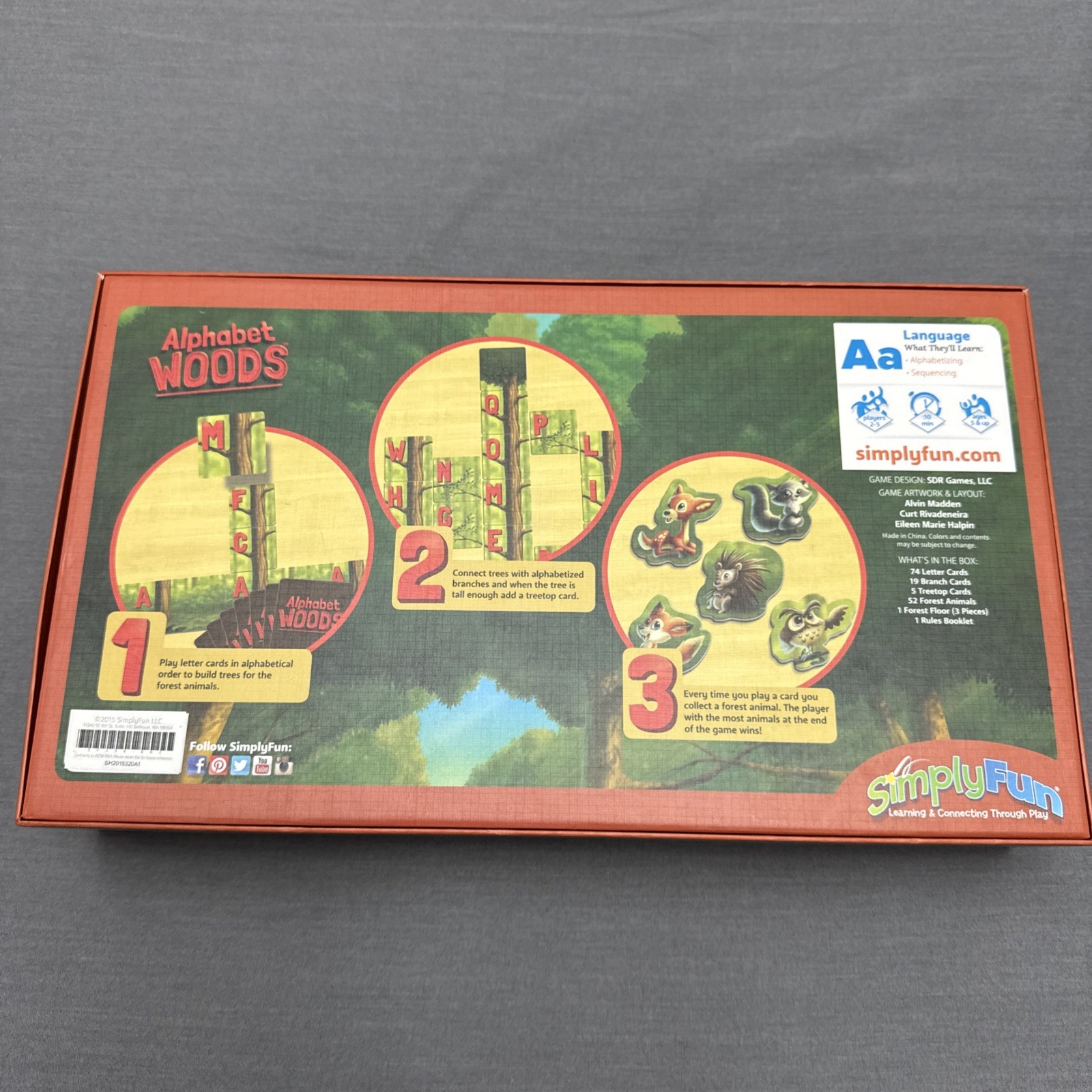 Simply Fun Boardgame Alphabet Wood Learning Game For Ages 5 And Up