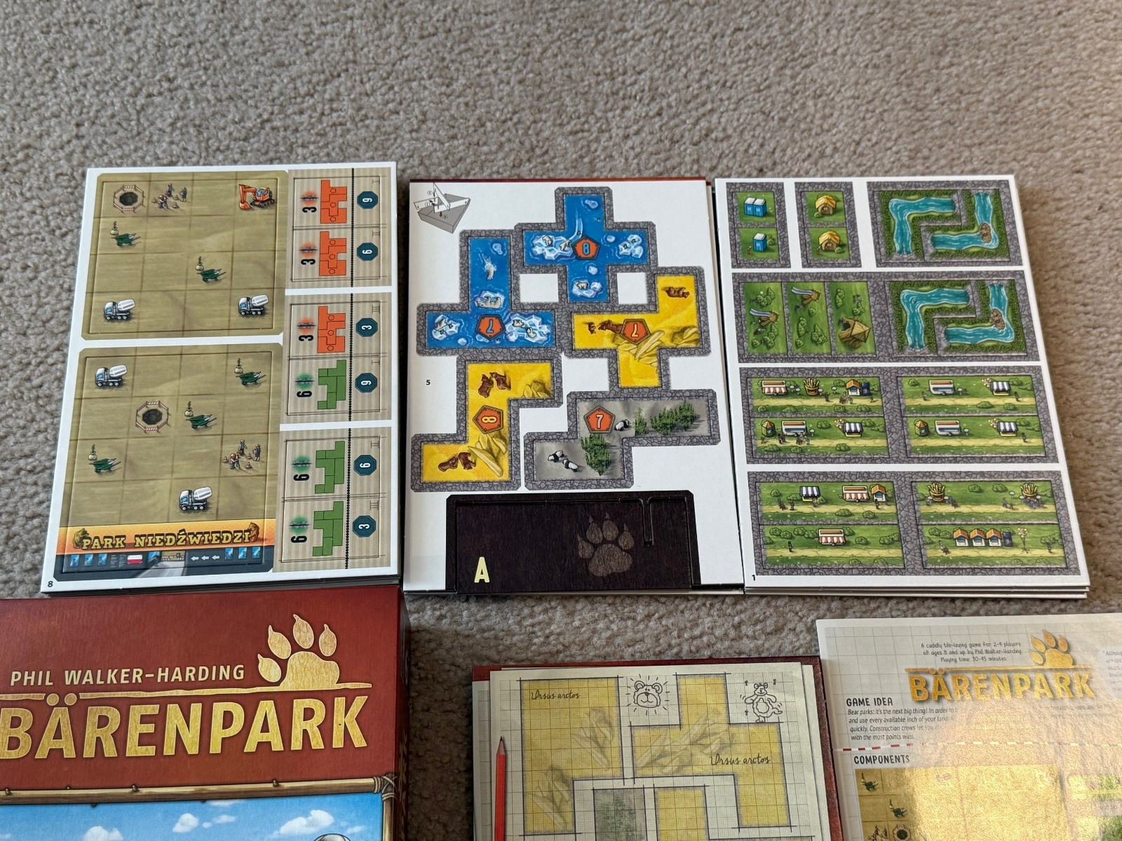 Barenpark Board Game by Lookout Games! – Never Played & Unpunched – Complete Phi