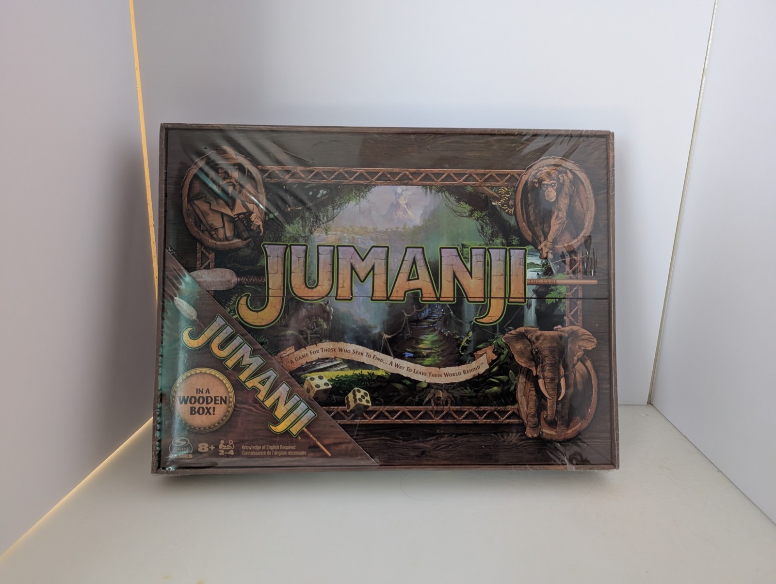 Jumanji The Game in a Real Wooden Box Edition Adventure Board Game – Sealed